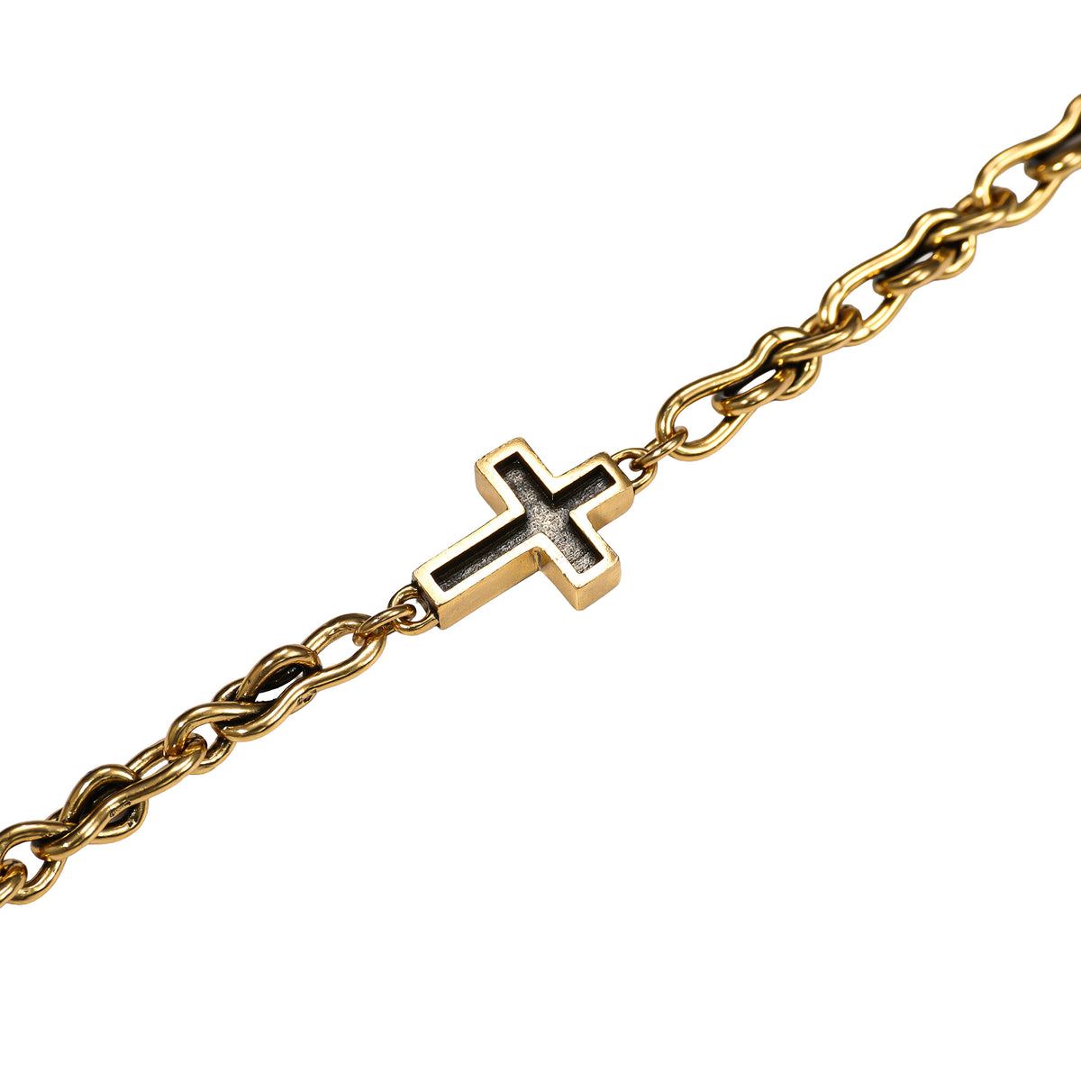Minimal Cross Chain Necklace