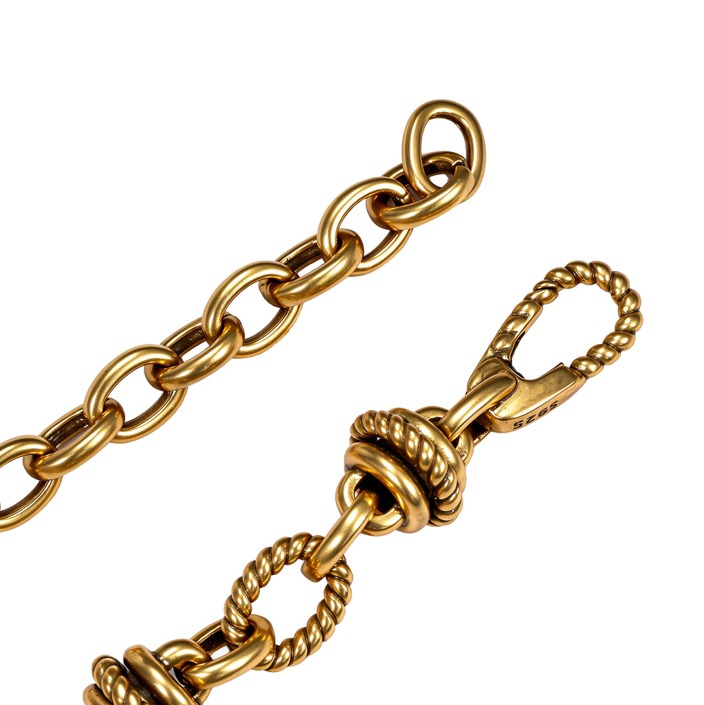 Textured Toggle Chain Necklace