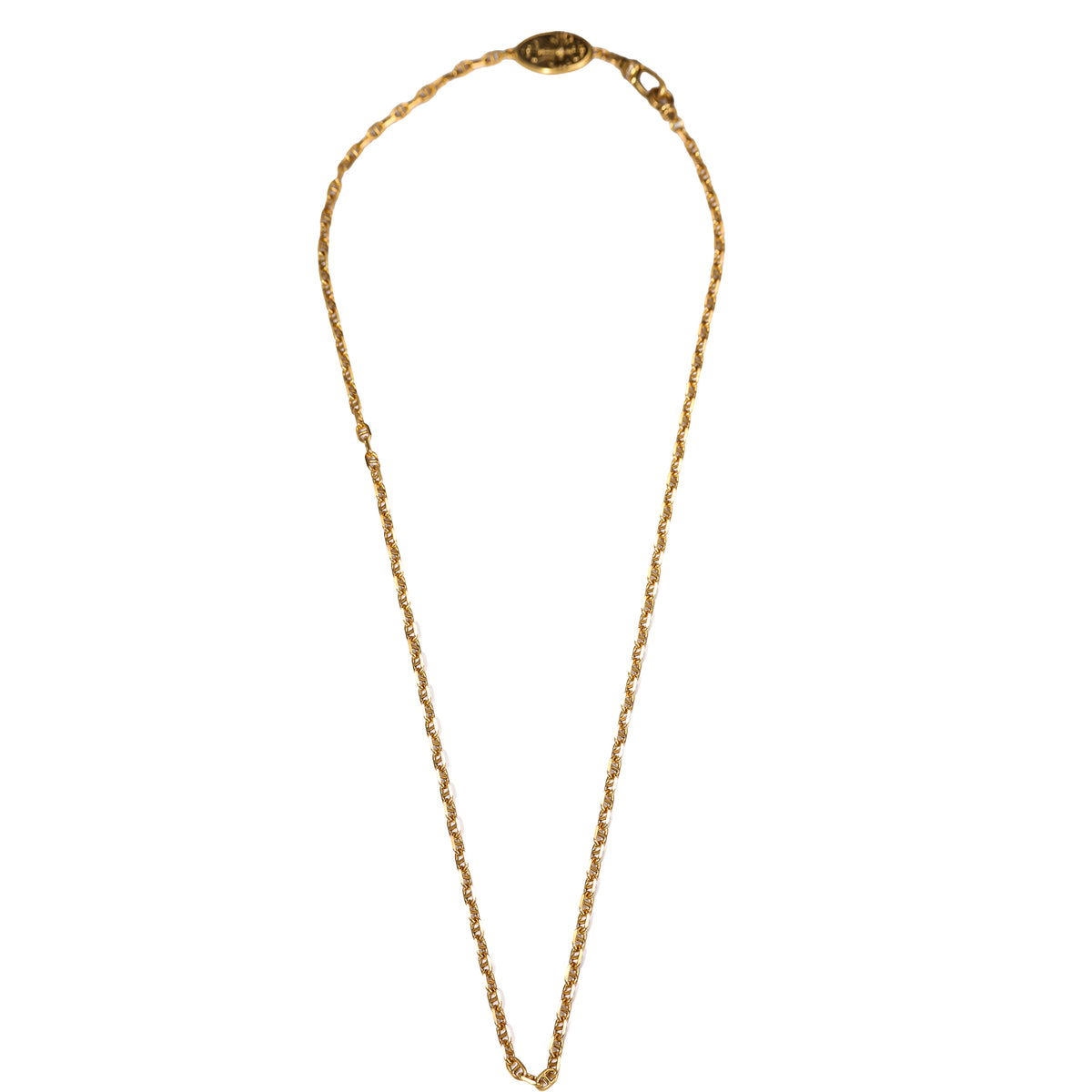 Ornate Cross Medallion Link Necklace