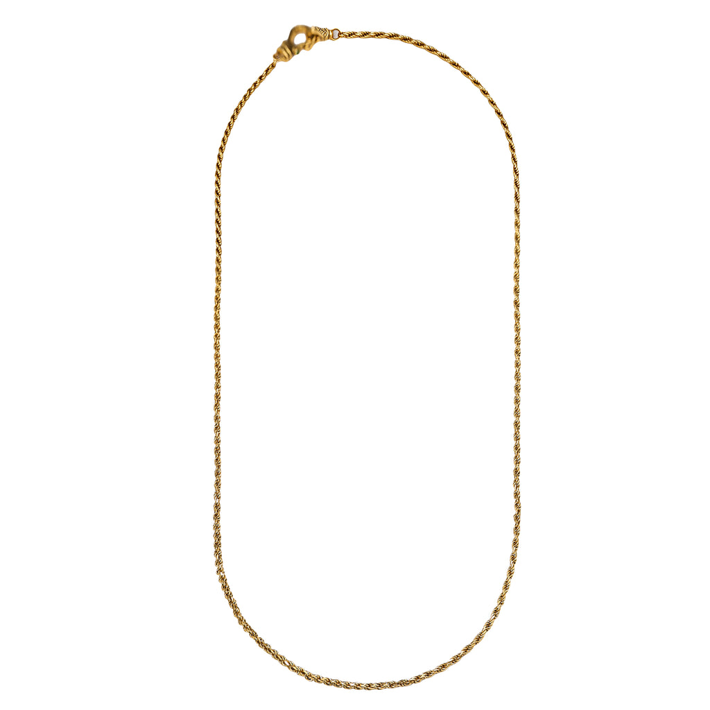 Ornate Toggle Rope Chain Necklace