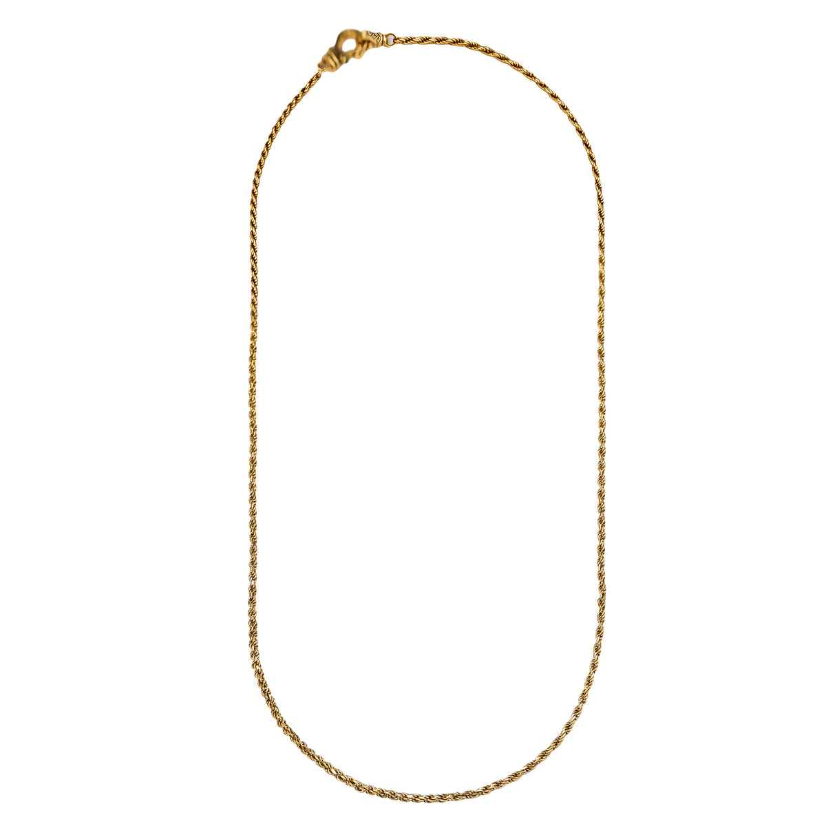 Ornate Toggle Rope Chain Necklace