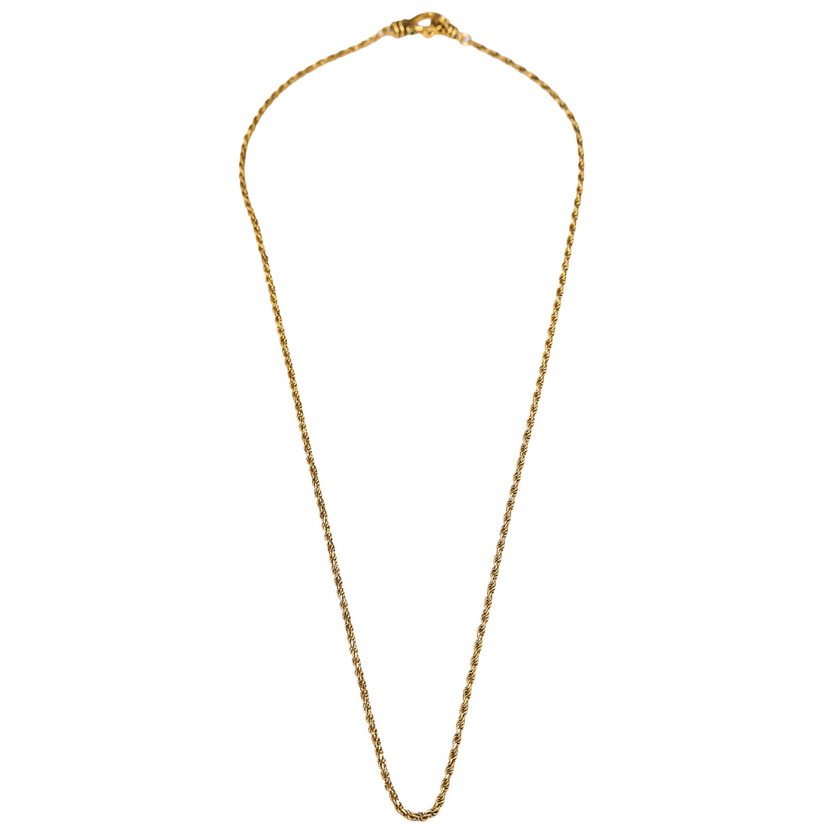 Ornate Toggle Rope Chain Necklace
