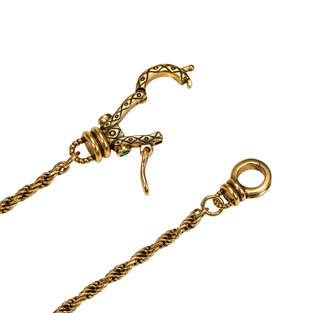 Ornate Toggle Rope Chain Necklace