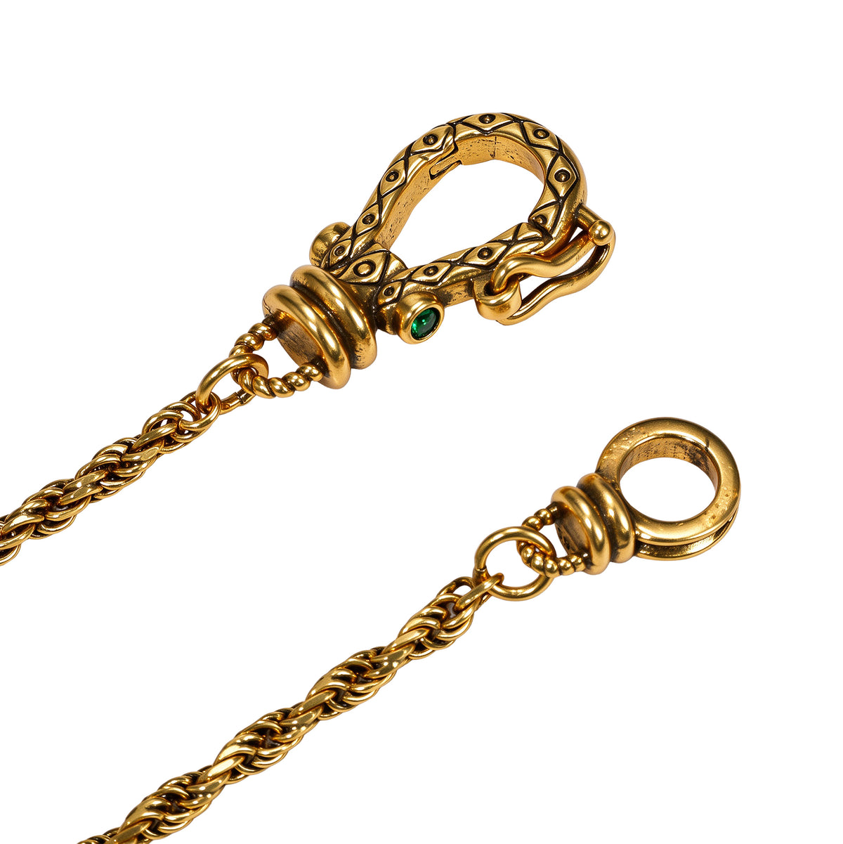 Ornate Toggle Rope Chain Necklace