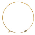 Figurative Plaque Chain Necklace