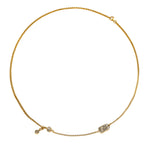 Figurative Plaque Chain Necklace