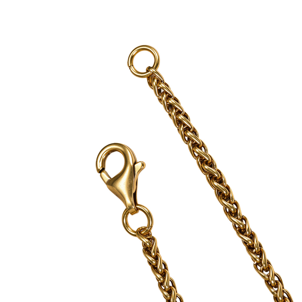 Figurative Plaque Chain Necklace