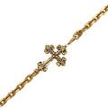 Ornate Cross Toggle Chain Necklace