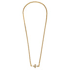 Ornate Cross Toggle Chain Necklace