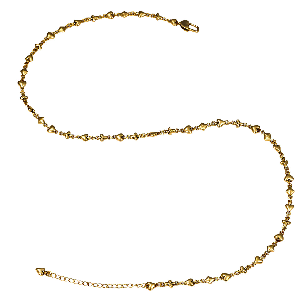 Heart & Butterfly Charm Necklace