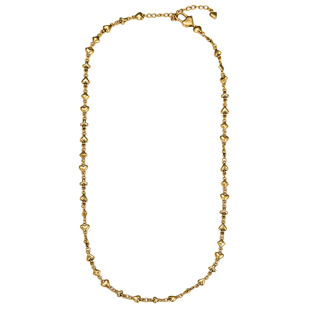 Heart & Butterfly Charm Necklace