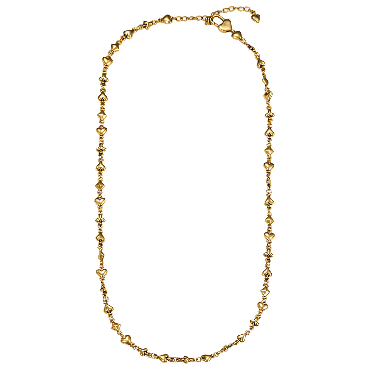 Heart & Butterfly Charm Necklace