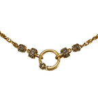 Ornate Ring Clasp Rope Chain Necklace