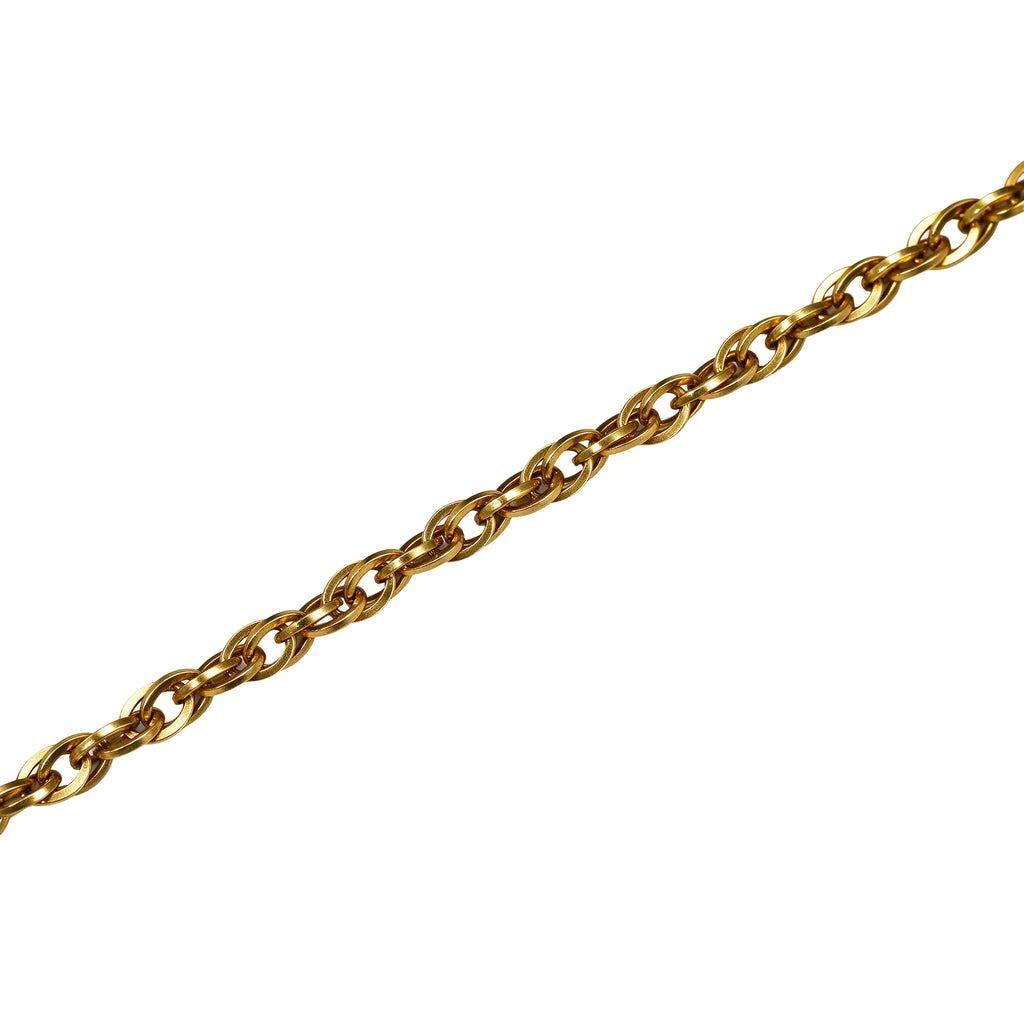 Ornate Ring Clasp Rope Chain Necklace