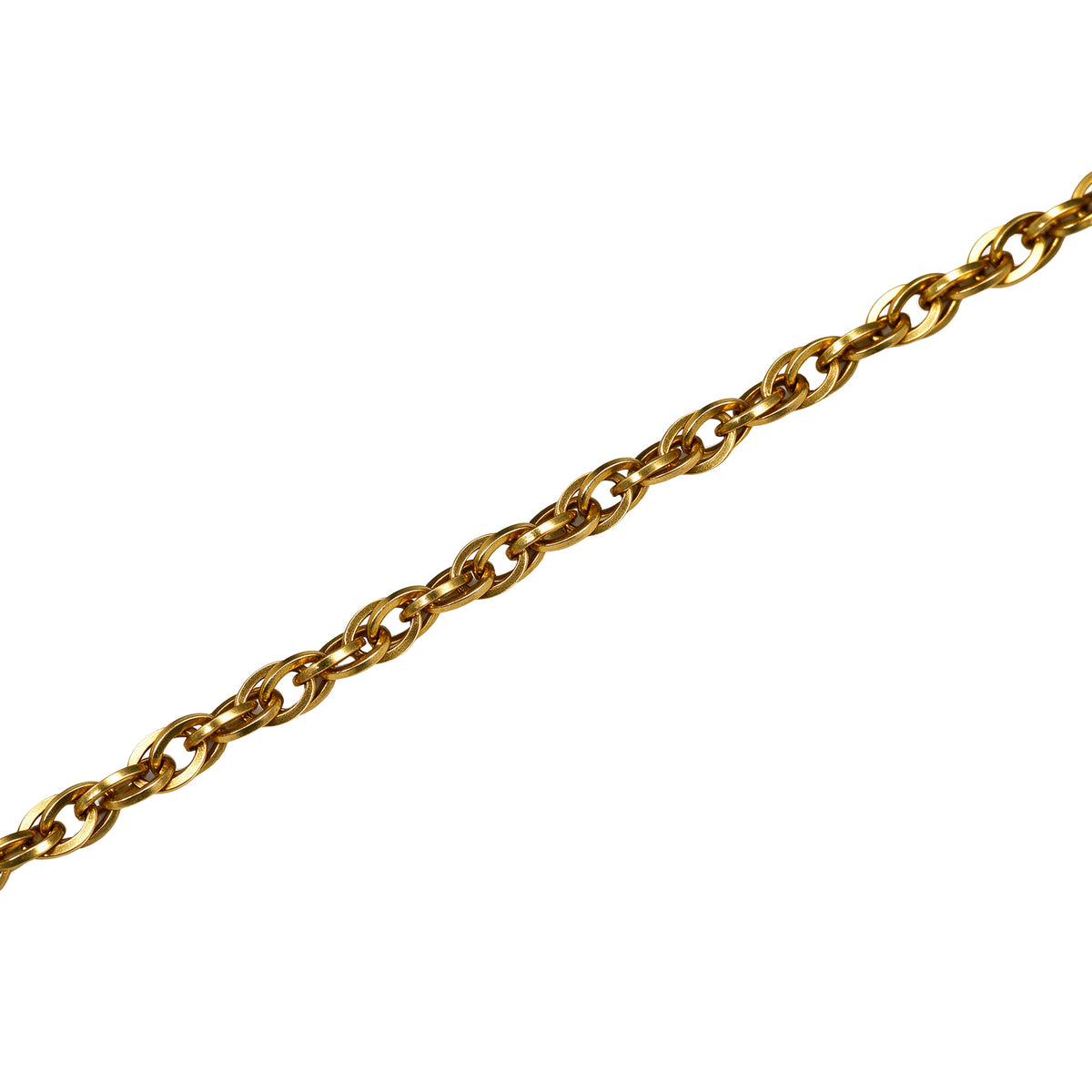 Ornate Ring Clasp Rope Chain Necklace