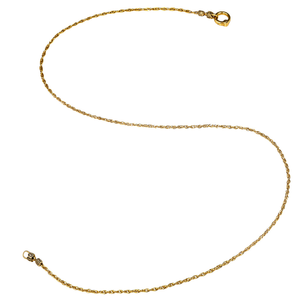 Ornate Ring Clasp Rope Chain Necklace