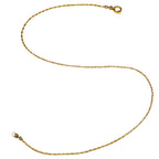 Ornate Ring Clasp Rope Chain Necklace