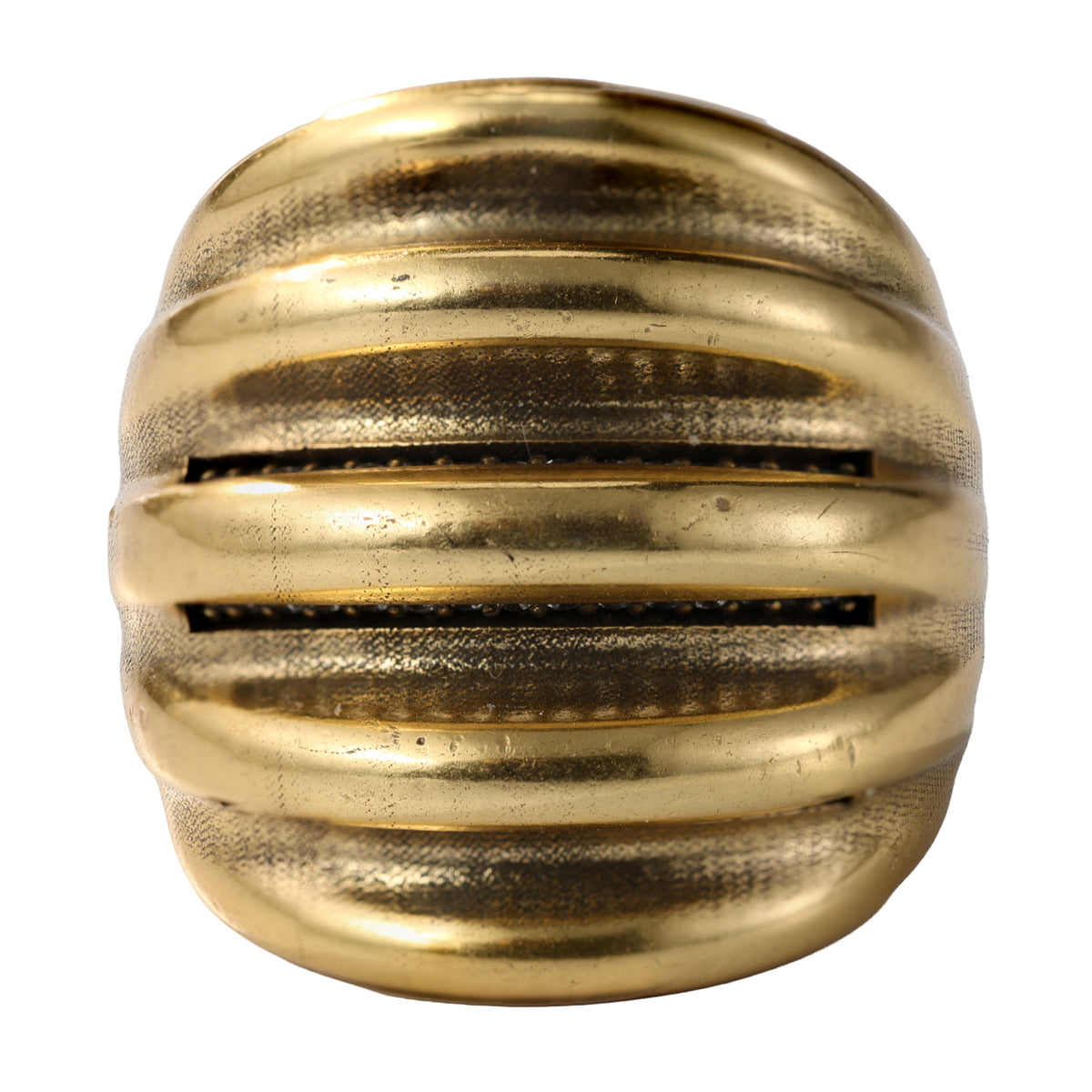 Layered Pavé Curve Statement Ring