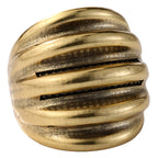 Layered Pavé Curve Statement Ring