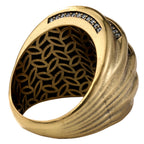 Layered Pavé Curve Statement Ring