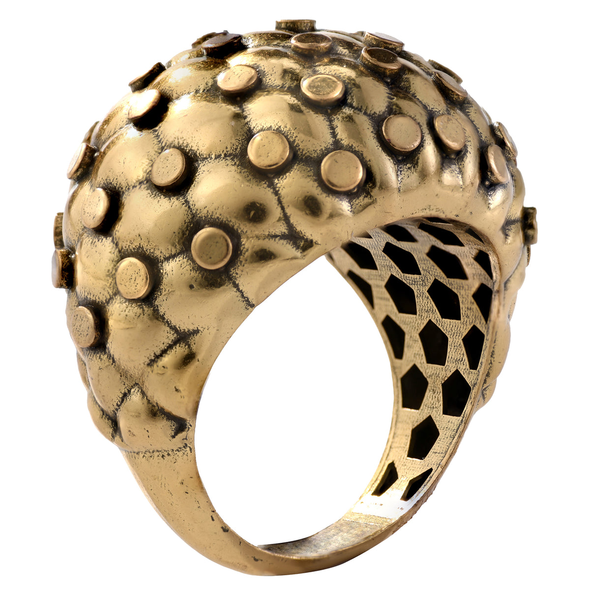 Studded Dome Statement Ring