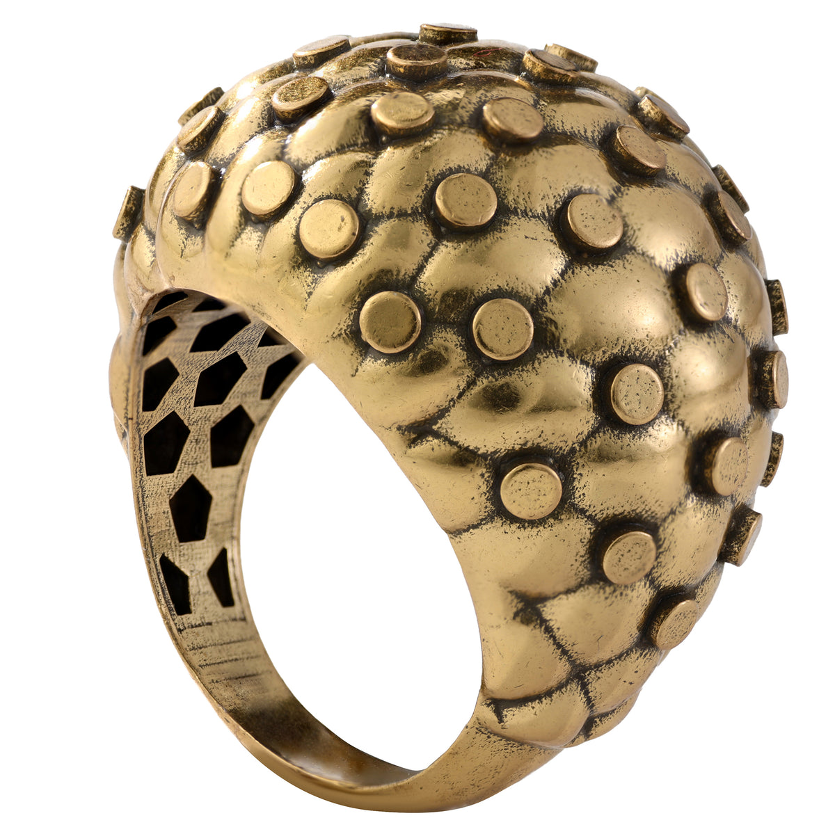 Studded Dome Statement Ring