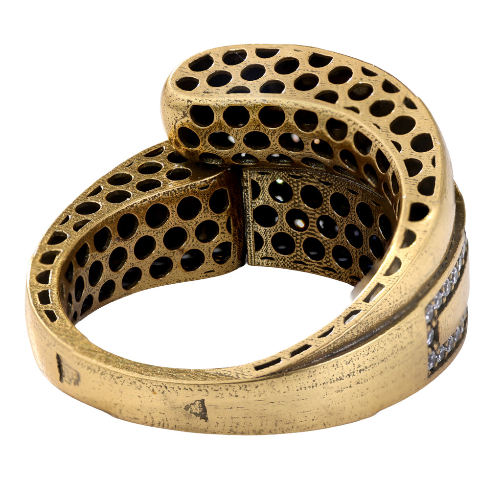 Layered Pavé Statement Ring