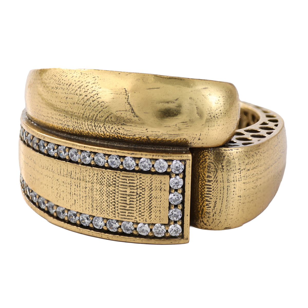Layered Pavé Statement Ring