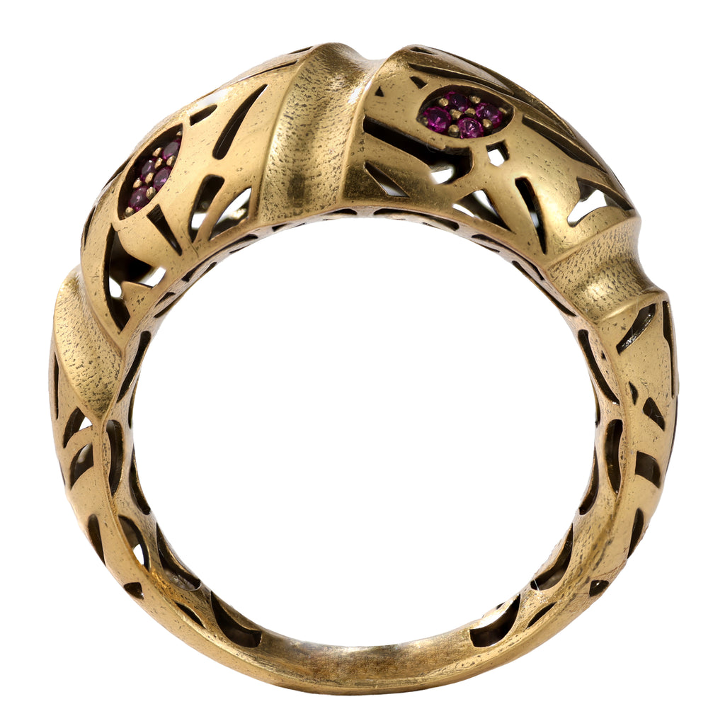 Botanical Openwork Statement Ring