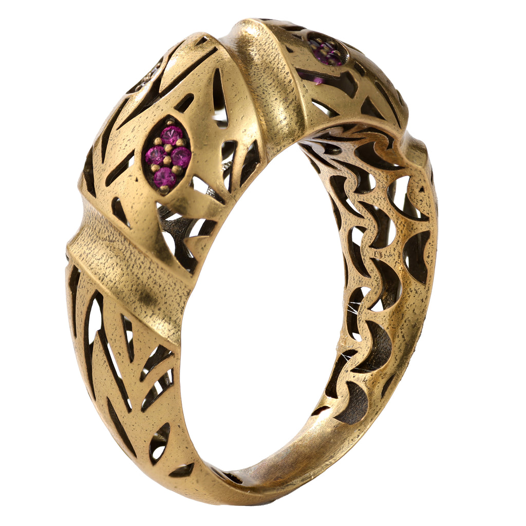 Botanical Openwork Statement Ring