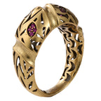 Botanical Openwork Statement Ring