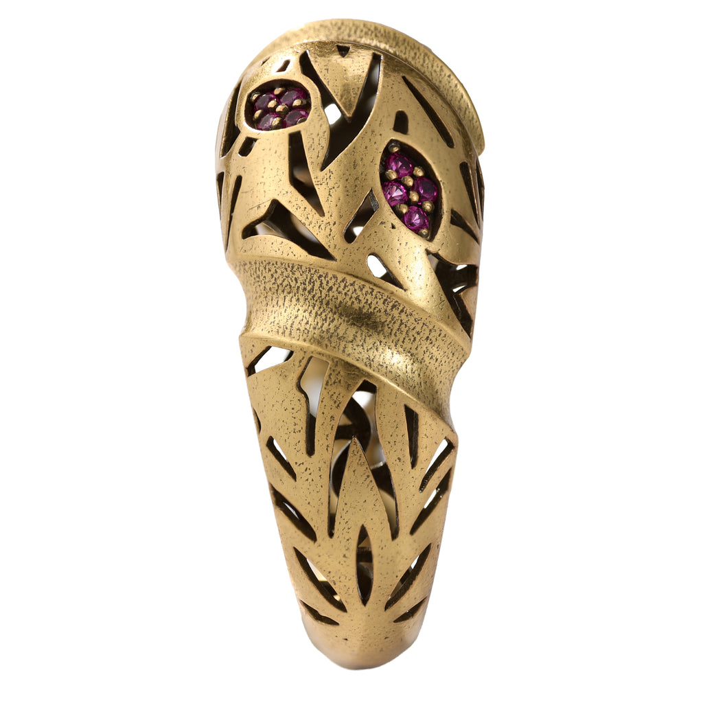 Botanical Openwork Statement Ring