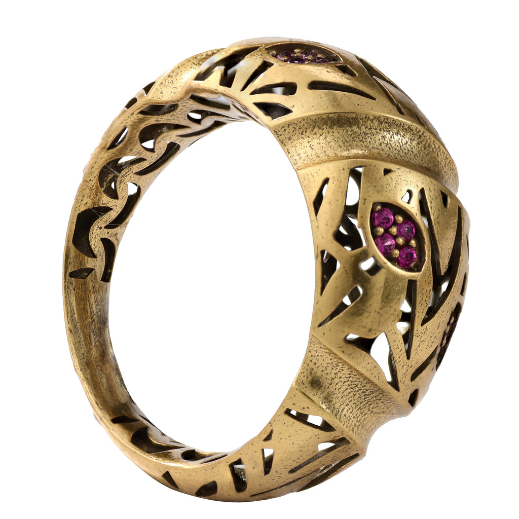 Botanical Openwork Statement Ring