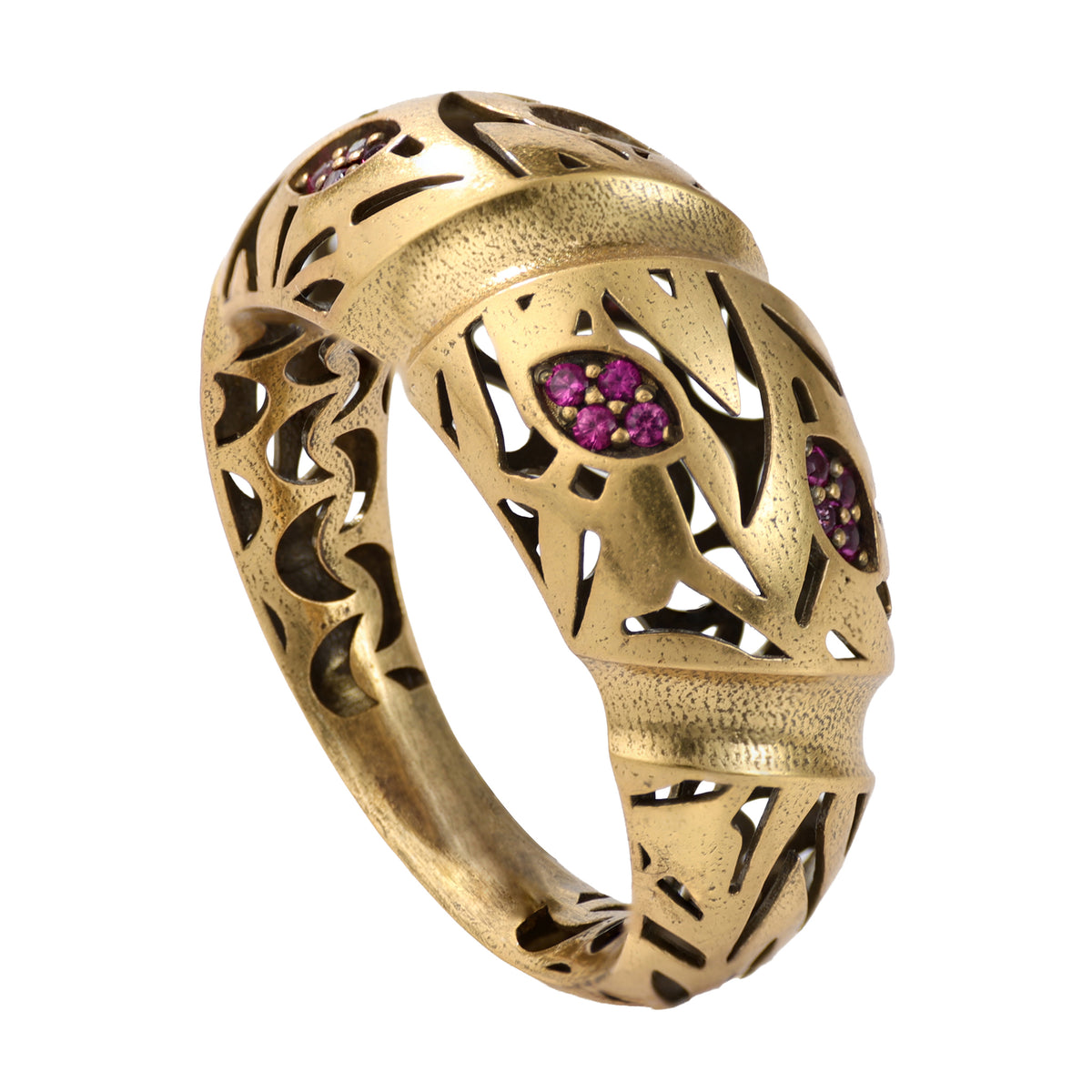 Botanical Openwork Statement Ring
