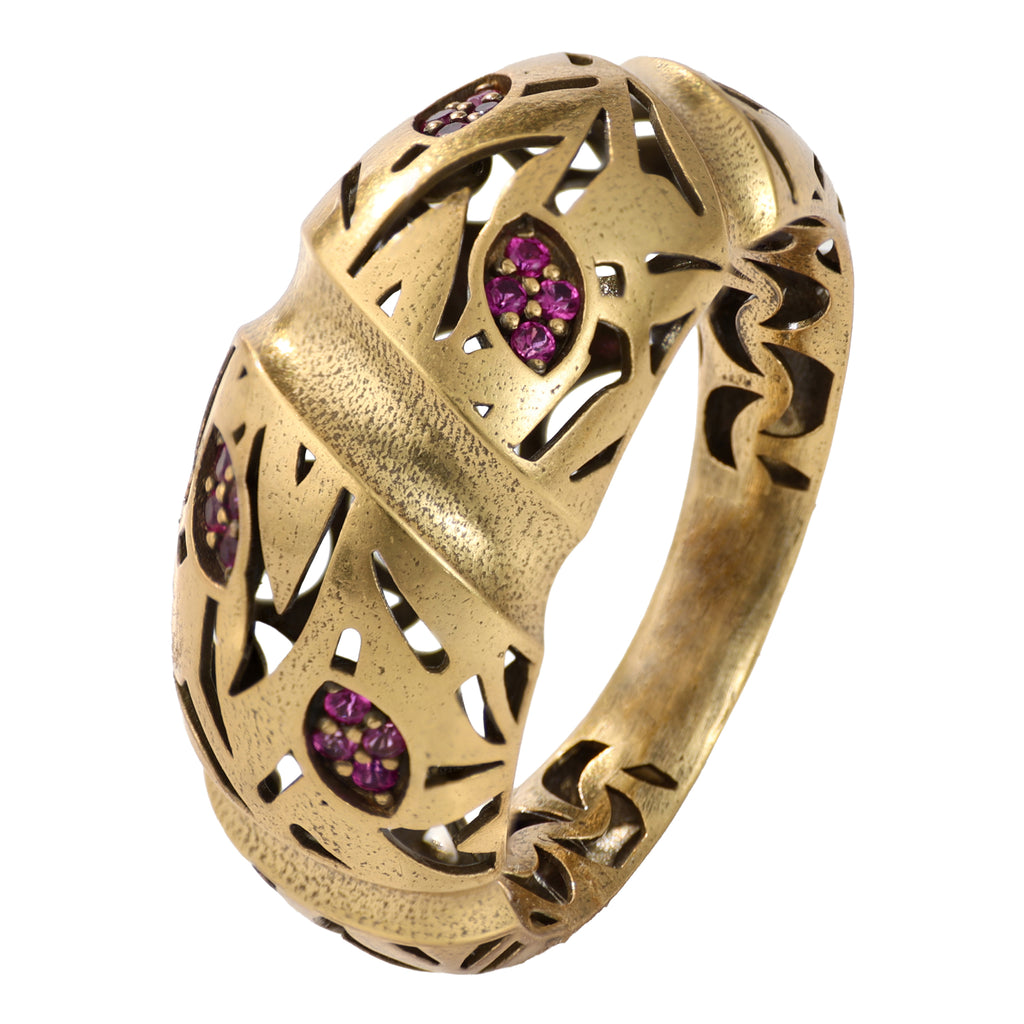 Botanical Openwork Statement Ring