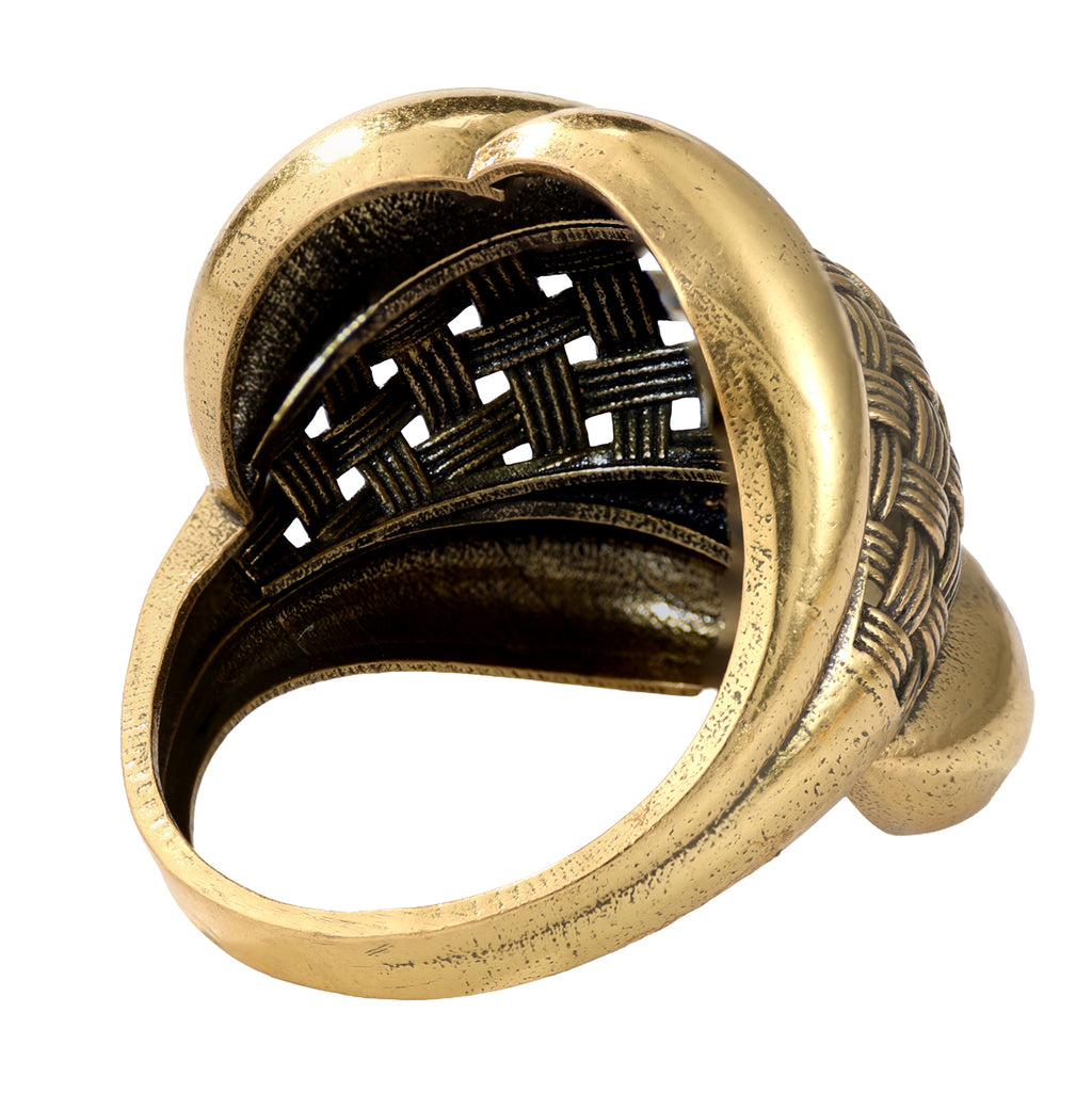 Woven Sculptural Statement Ring
