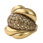 Woven Sculptural Statement Ring