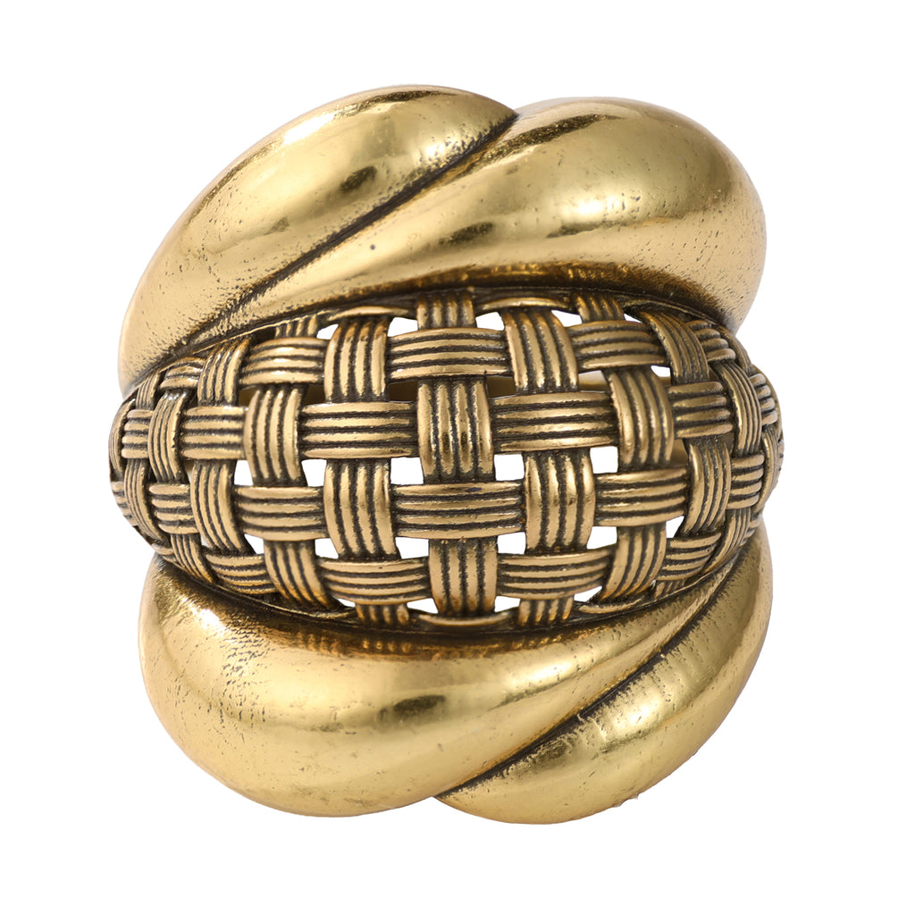 Woven Sculptural Statement Ring