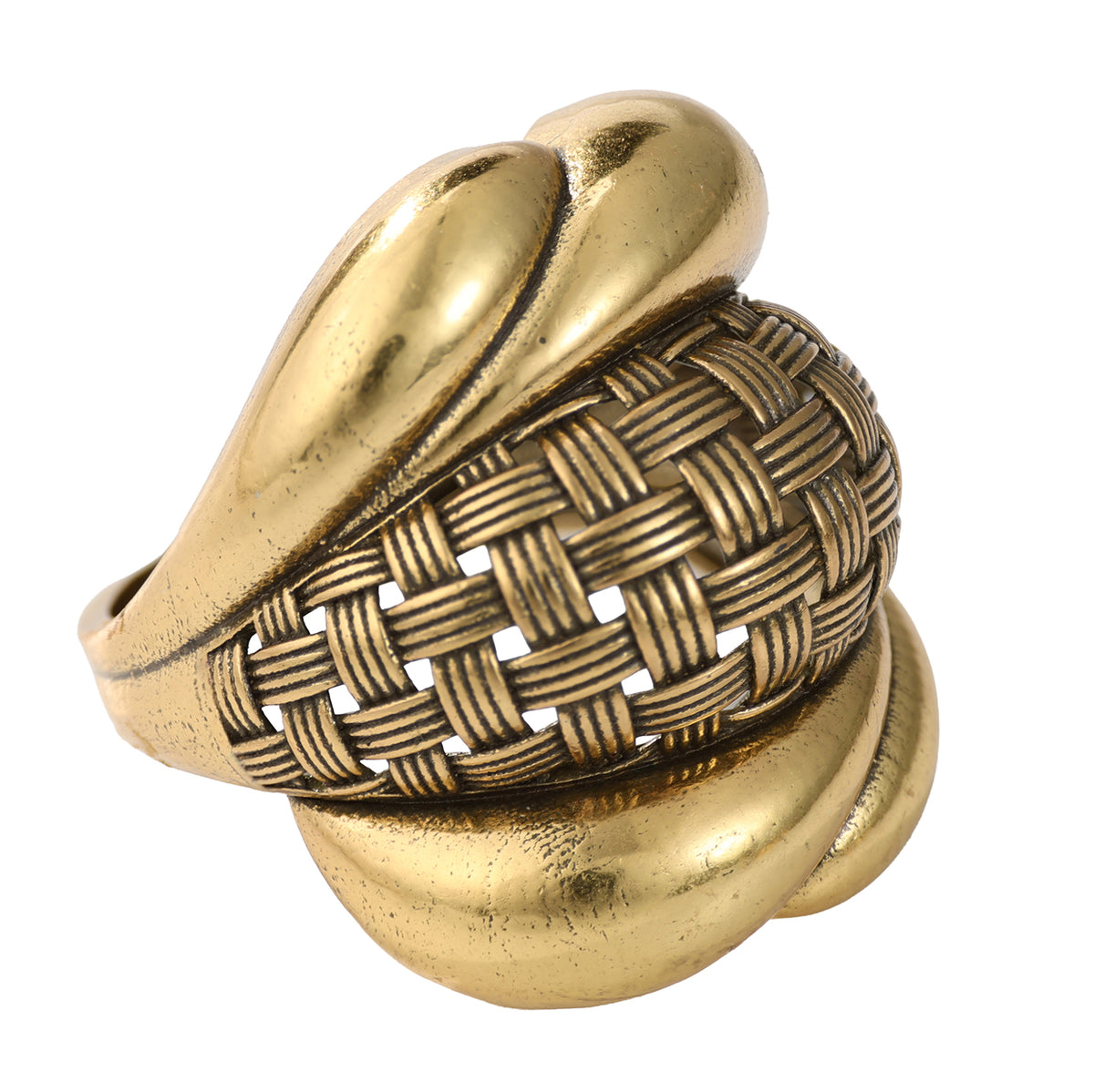Woven Sculptural Statement Ring