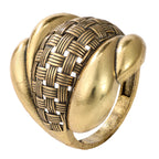 Woven Sculptural Statement Ring