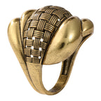 Woven Sculptural Statement Ring