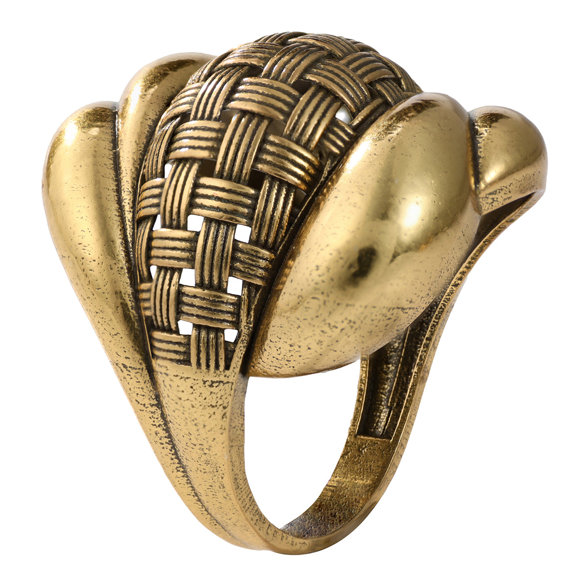 Woven Sculptural Statement Ring