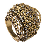Floral Openwork Statement Ring