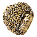 Floral Openwork Statement Ring