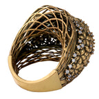 Floral Openwork Statement Ring