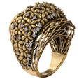 Floral Openwork Statement Ring