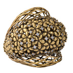 Floral Openwork Statement Ring