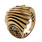 Layered Wave Sculptural Ring