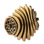 Layered Wave Sculptural Ring
