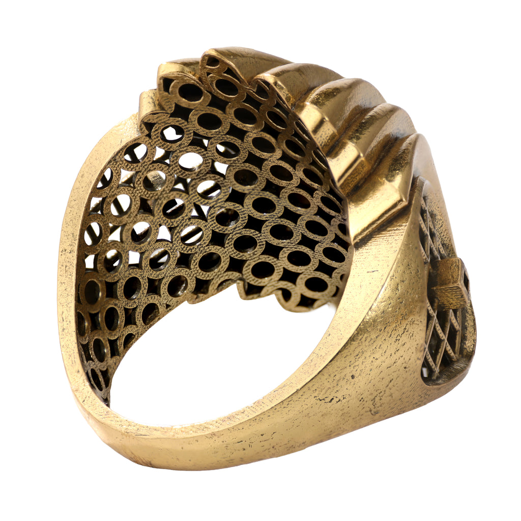 Layered Wave Sculptural Ring
